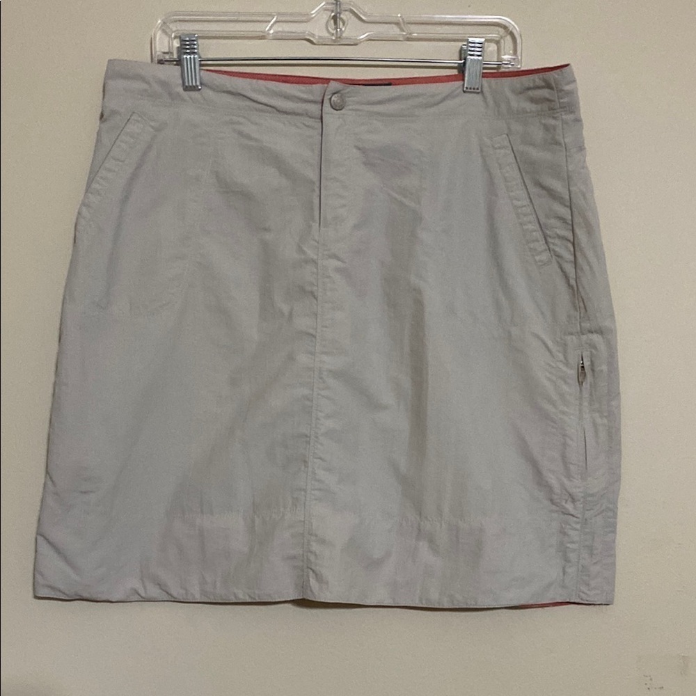 Ll Bean Women Gray Skirt women 14 performance hiking camp outdoor casual beach